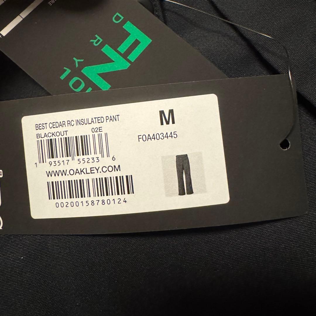 【新品タグ付き】OAKLEY オークリー　スノーボードウェア　パンツ　黒