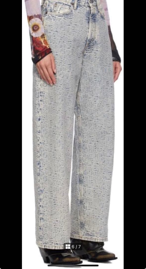 Acne Studios 1981M モノグラム ルーズフィット デニム