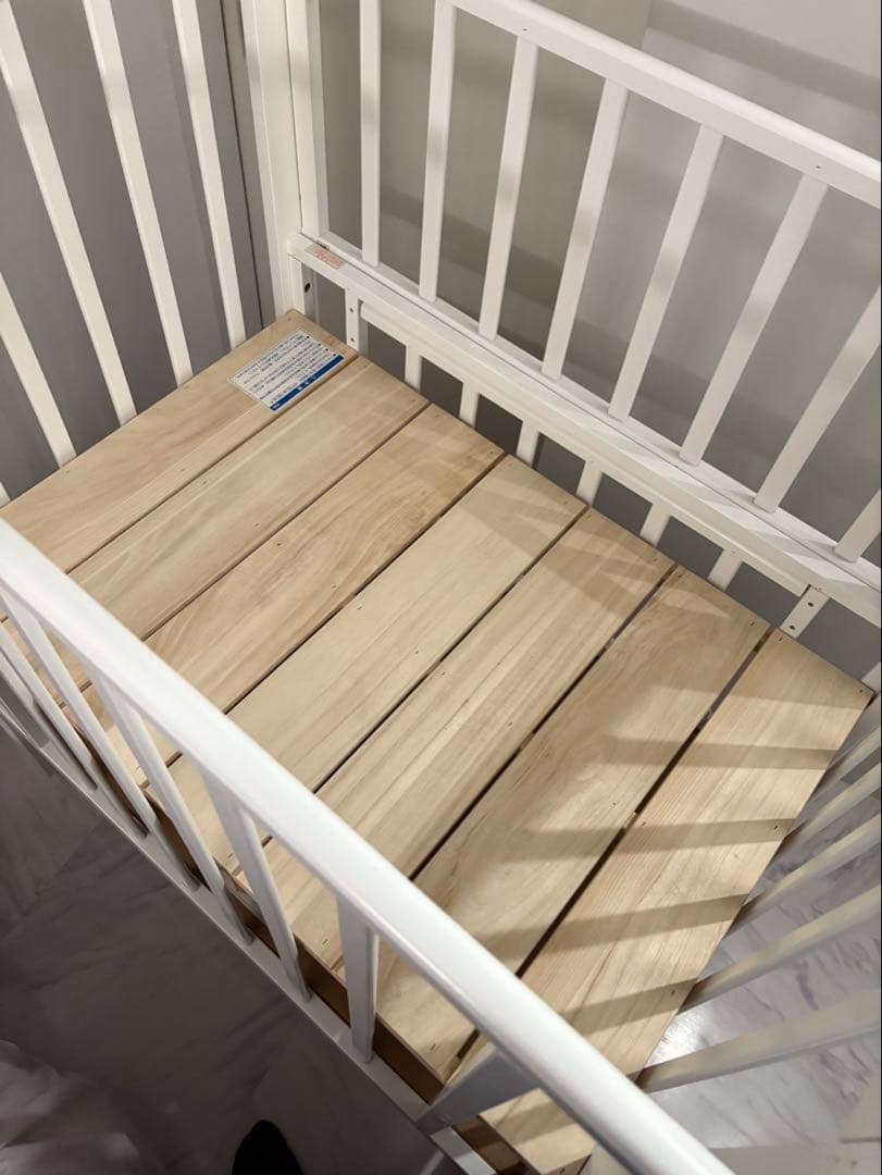 KOTOJI カトージ　ベビーベッド　ミニ　ハイタイプ　ホワイト　木製