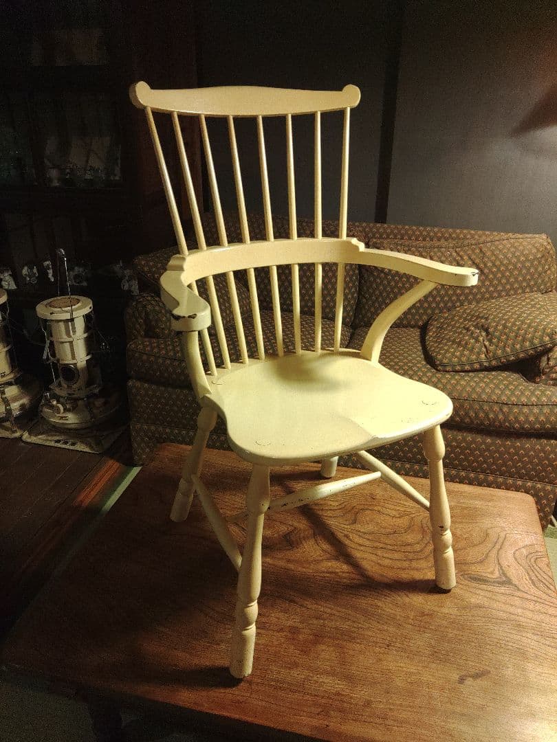 ヨコミ様　希少　松本民芸　２脚　ウィンザーチェア　椅子　無垢　アンティーク