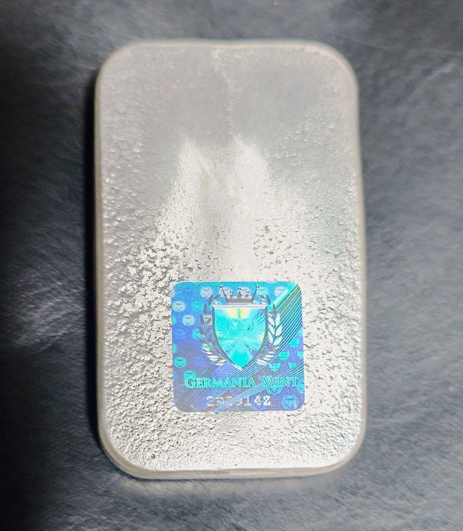 ポーランドゲルマニア　 999.9純銀 5オンス　キャスト バー　保証書付き