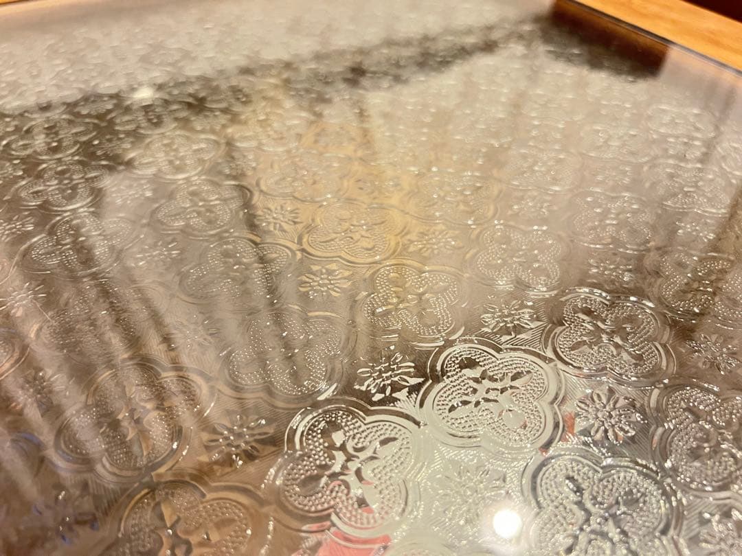 【KAJA】古材アジアンローテーブル【ライトブラウン】