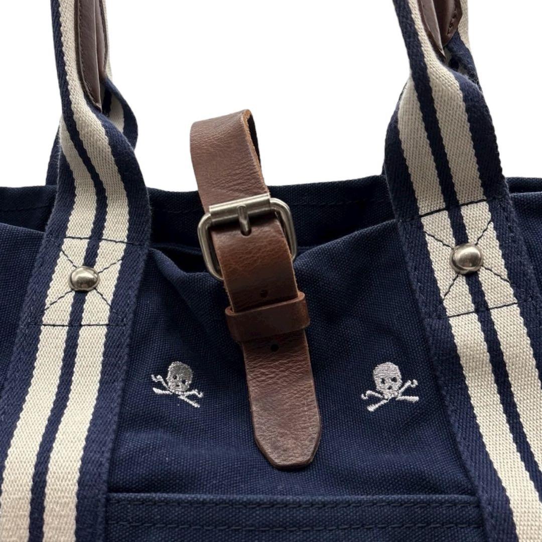 美品◎ラルフローレンラグビー 木村拓哉着用 A4可 肩かけ トートバッグ ドクロ