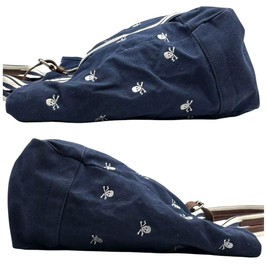 美品◎ラルフローレンラグビー 木村拓哉着用 A4可 肩かけ トートバッグ ドクロ