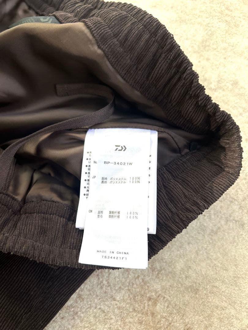 【美品】DAIWA PIER39 TECH CORDUROYセットアップ【M】