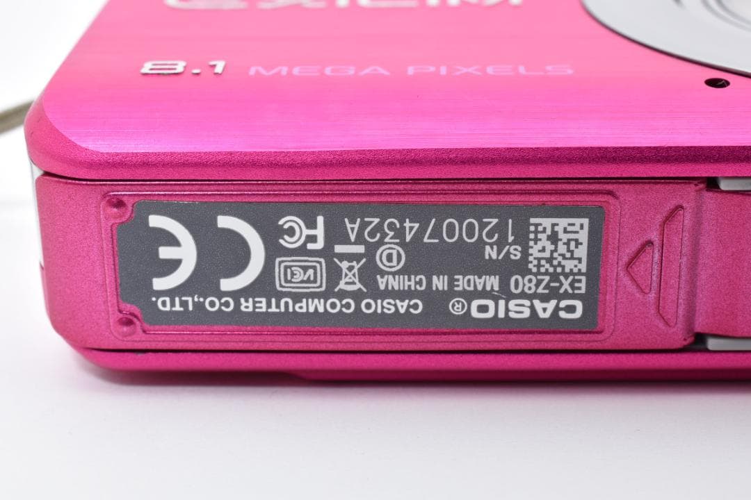 【美品】CASIO EXILIM EX-Z80 ピンク　動作確認済