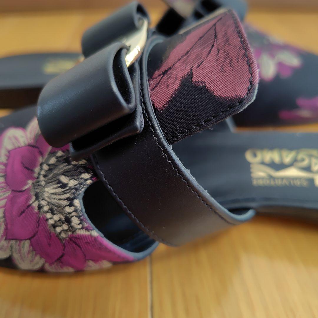 ✨️極美品✨️サルヴァトーレ フェラガモ ヴァラリボン　サンダルミュール送料無料