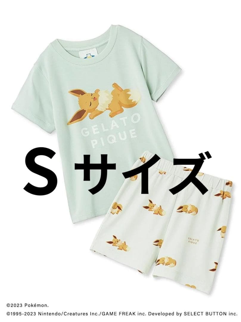 【ポケモンスリープ】イーブイ 接触冷感プリントTシャツ＆ショートパンツセット