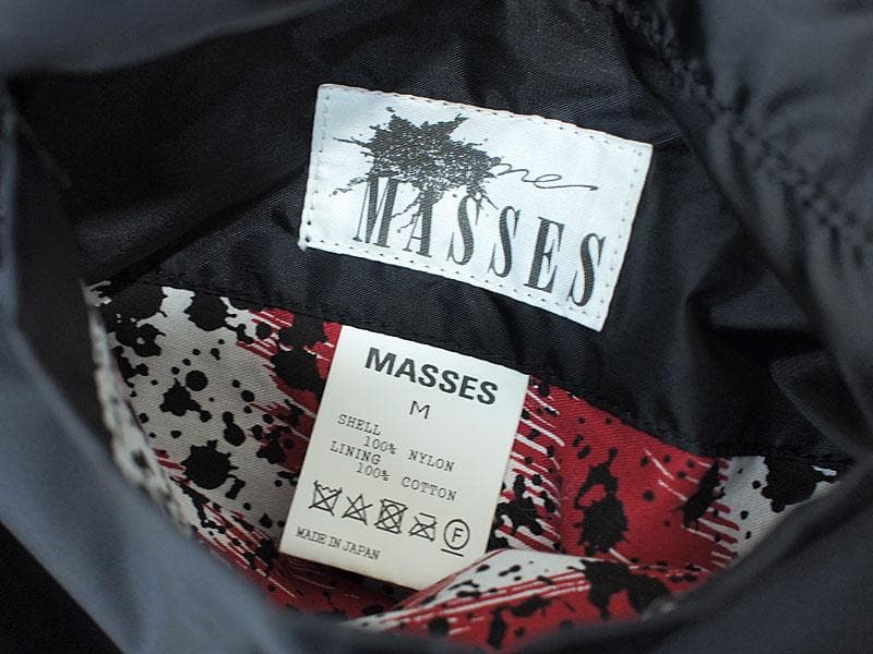 美品 MASSES COACH JKT SPLATTER コーチジャケット