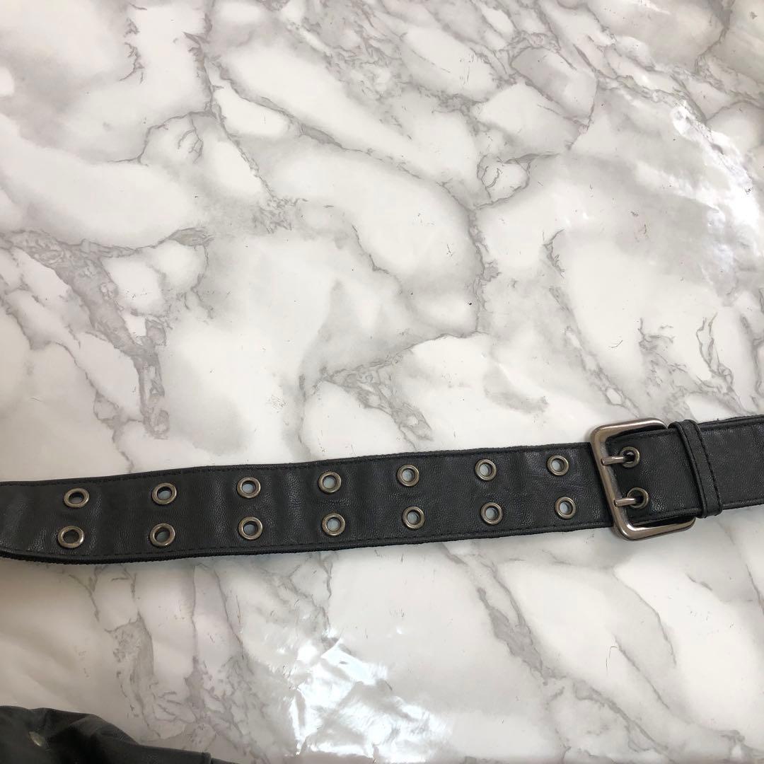 バッグ 00s y2k one shoulder bag black chain