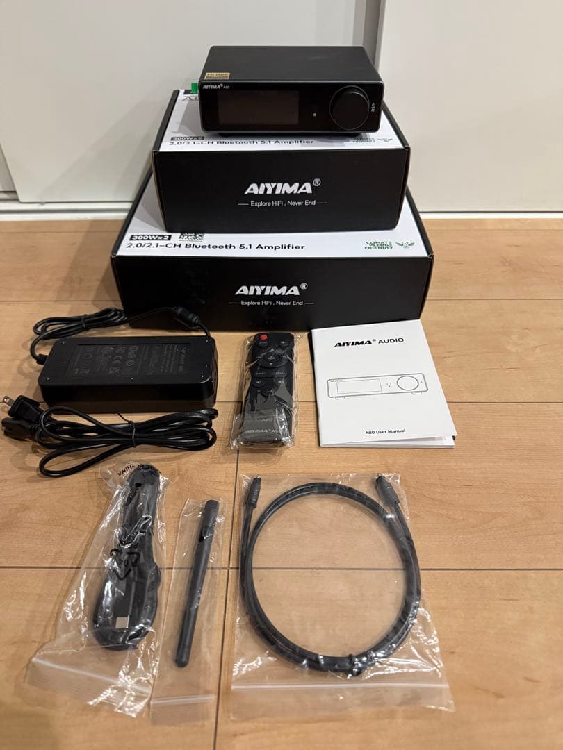 【美品】AIYIMA A80 （更新版）USBDAC装備　アンプ