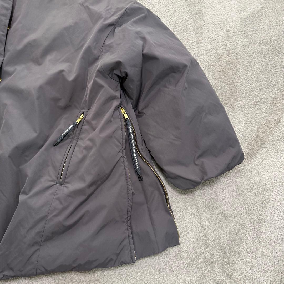 美品！現行品 ピュアルセシン フレンチダックダウン ノーカラー ダウン80%