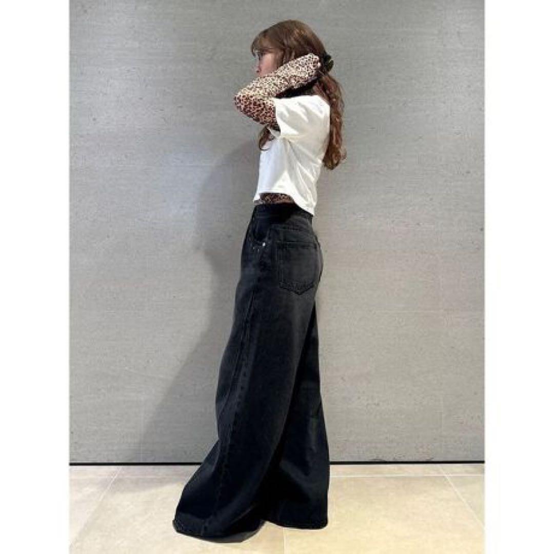 美品 LILY BROWN × ANNA SUIアナスイワイドデニムパンツ完売品