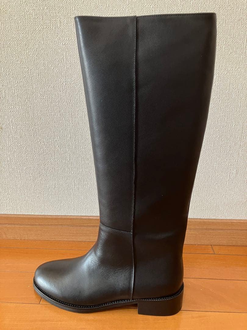 新品SLOBE IENA【REMME/レメ】 ブラックBASIC ロングブーツ