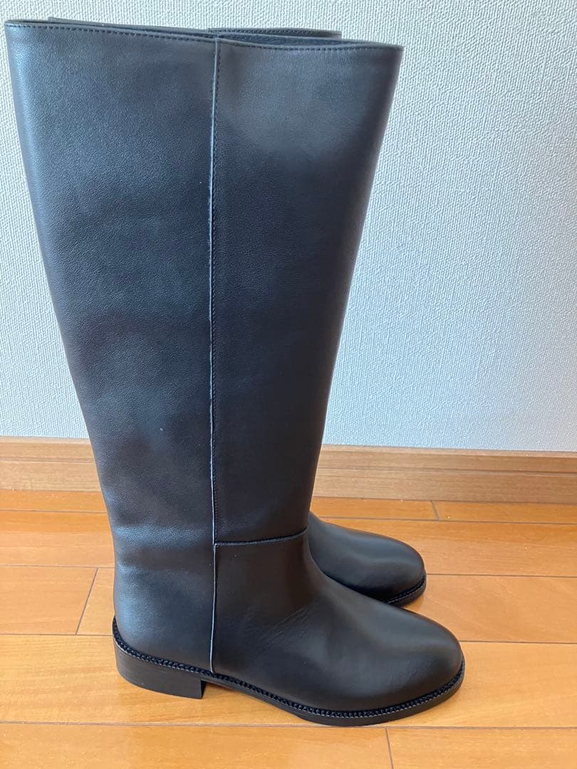 新品SLOBE IENA【REMME/レメ】 ブラックBASIC ロングブーツ