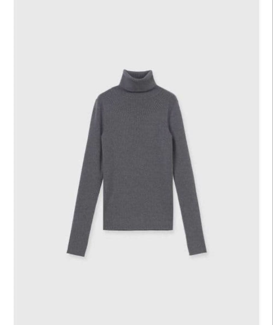 タグ付新品未使用品　anuans カシミヤブレンドフィットリブニットプルオーバー