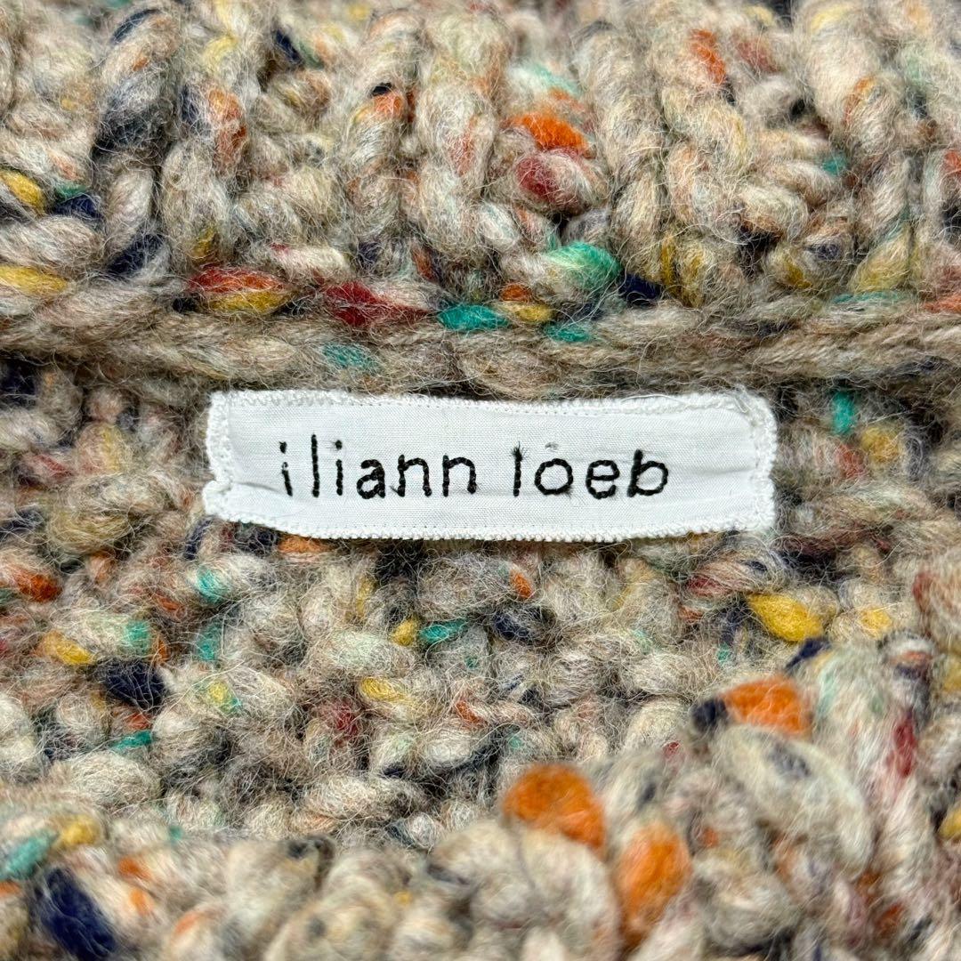 イリアンローブ 多色ネップ ニット プルオーバー 厚手セーター 極太糸 バルキー