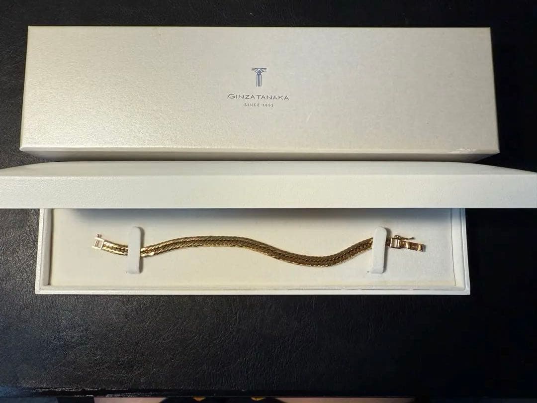 《GINZA TANAKA/日本製18金/K18》 喜平ブレスレット18.4g
