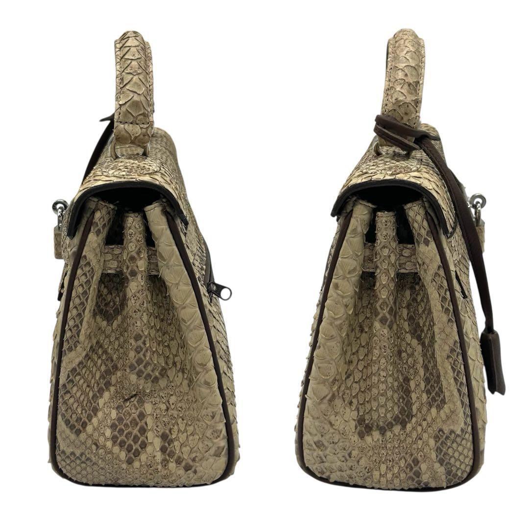 SUN REMY ダイヤモンドパイソン ハンドバッグ 2way 南京錠 2230