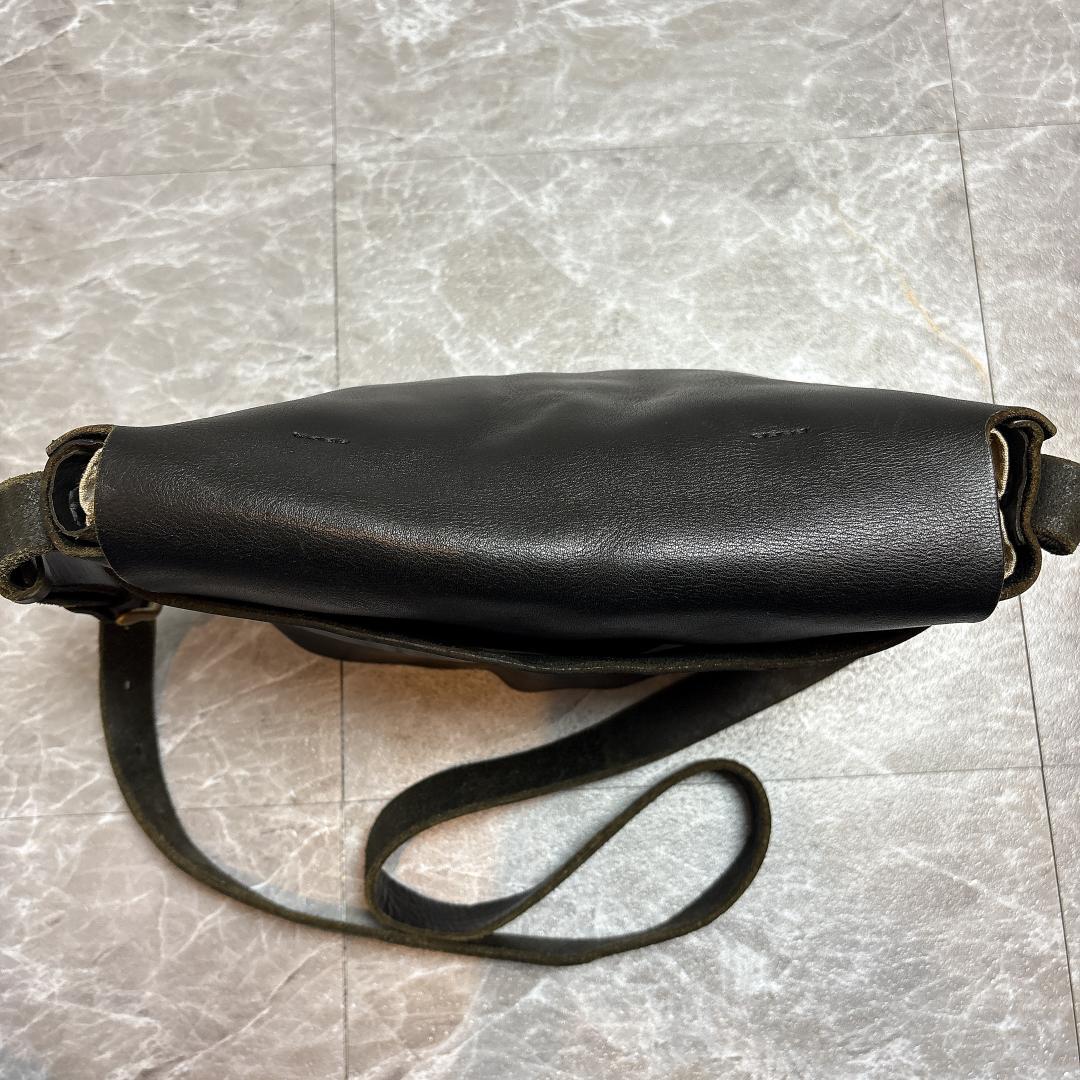 SLOW BEAMS別注 Flap Shoulder Bag 肉厚 本革 スロウ