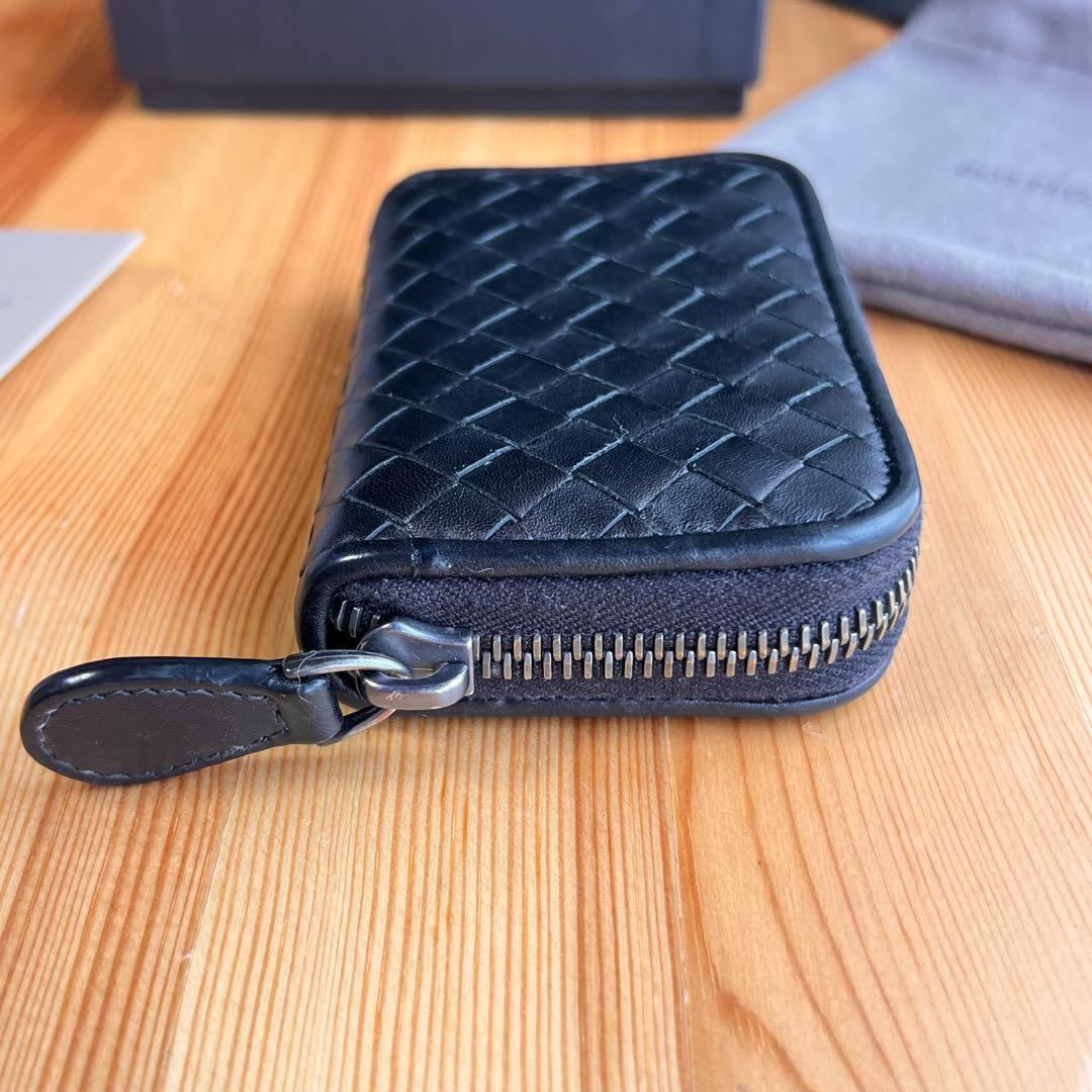 美品 ボッテガヴェネタ イントレチャート ケース カードケース ブラック