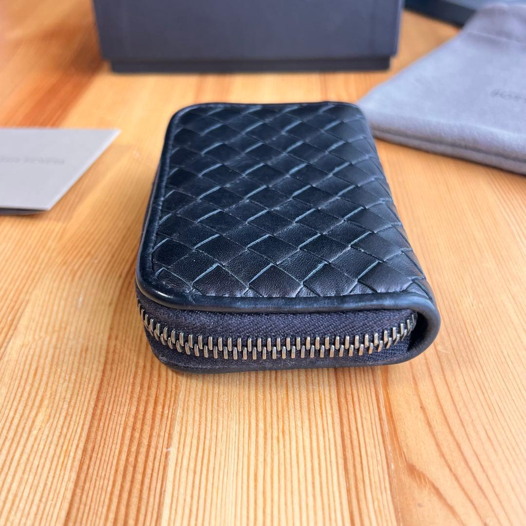 美品 ボッテガヴェネタ イントレチャート ケース カードケース ブラック