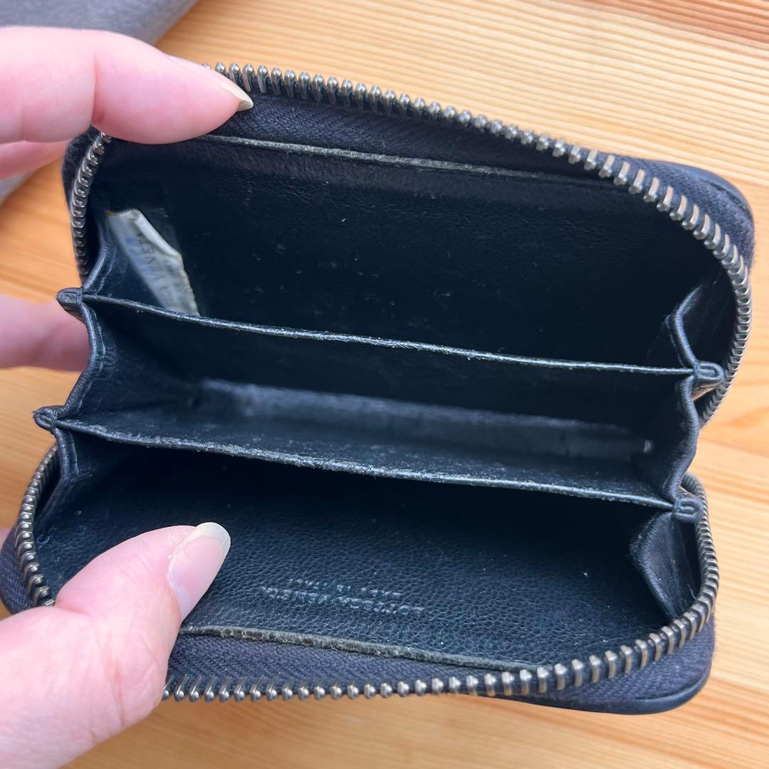 美品 ボッテガヴェネタ イントレチャート ケース カードケース ブラック