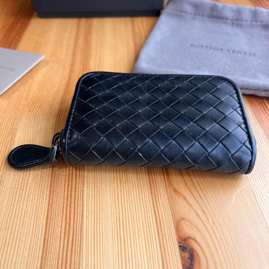 美品 ボッテガヴェネタ イントレチャート ケース カードケース ブラック