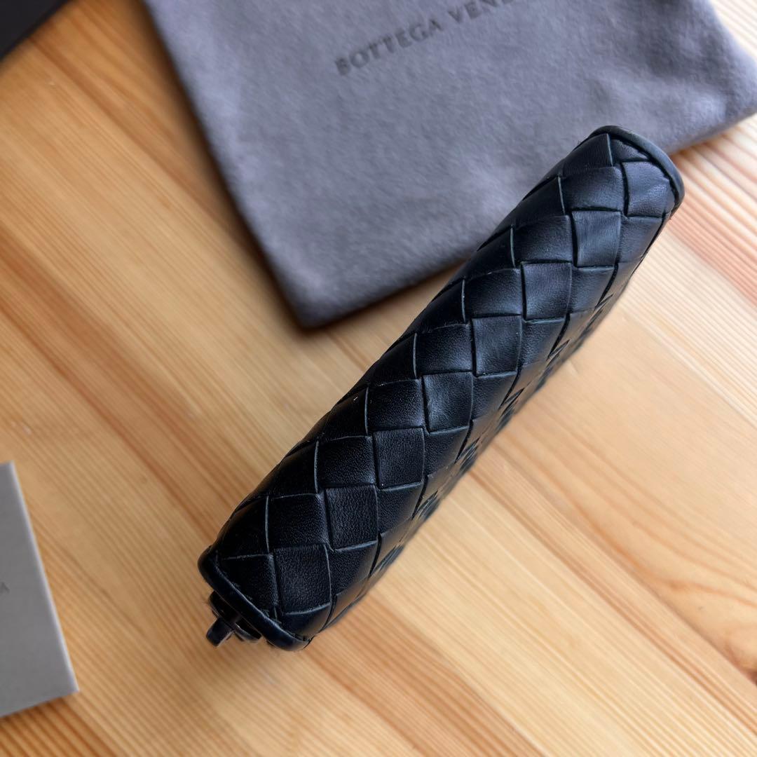 美品 ボッテガヴェネタ イントレチャート ケース カードケース ブラック
