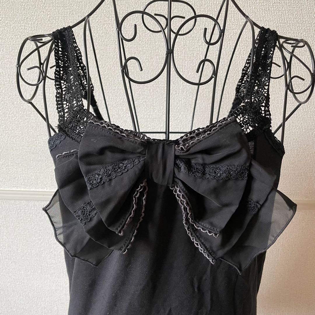 ビックリボンキャミソール アクシーズファム フェアリーグランジ y2k 森ガール