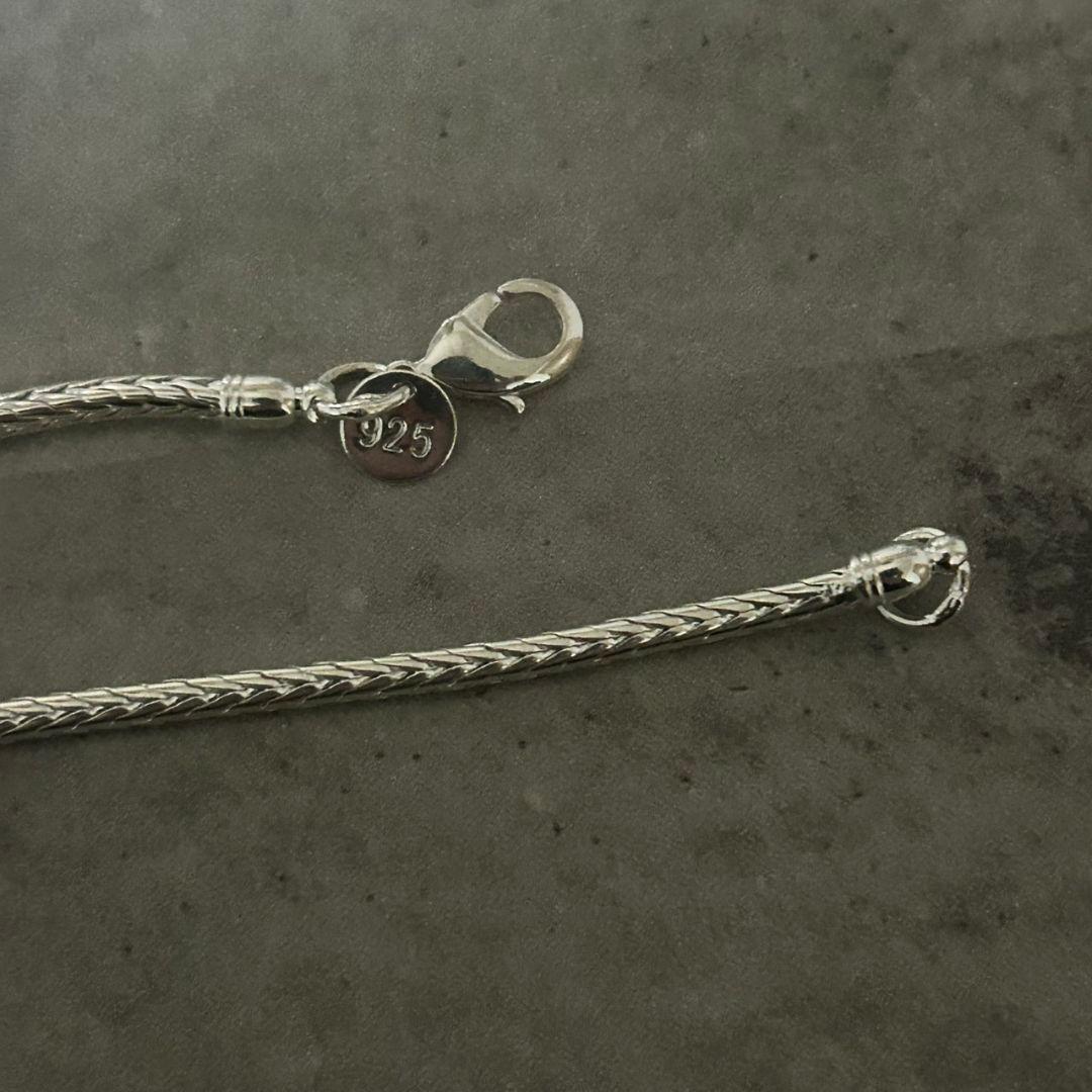 【希少レア】シルバー925 ヴィンテージ 十字架 チェーンネックレスSilver