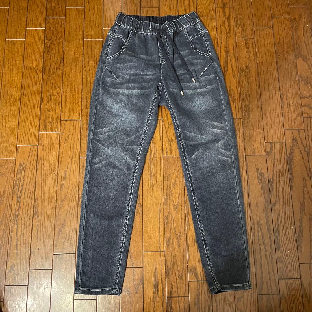 レリアン　タグ付未使用に近い　ネミカ　デニムパンツ　ウエストゴム