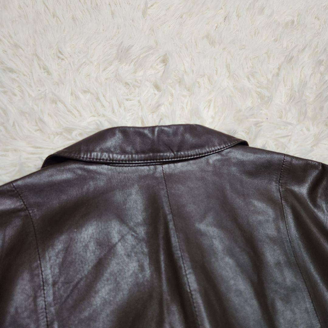 【本革】レリアン ラムレザー ライダースジャケット 大きめ XLサイズ