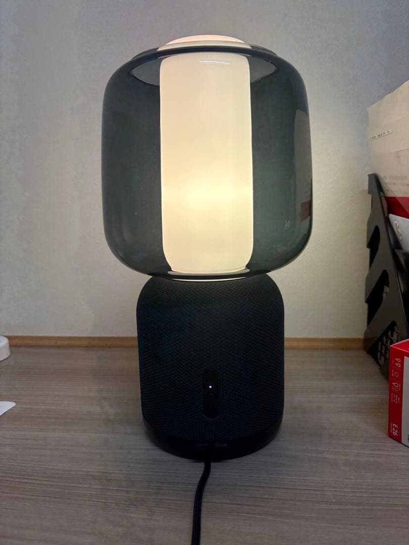 【IKEA】SYMFONISK スピーカーランプ　ベースシェードランプセット