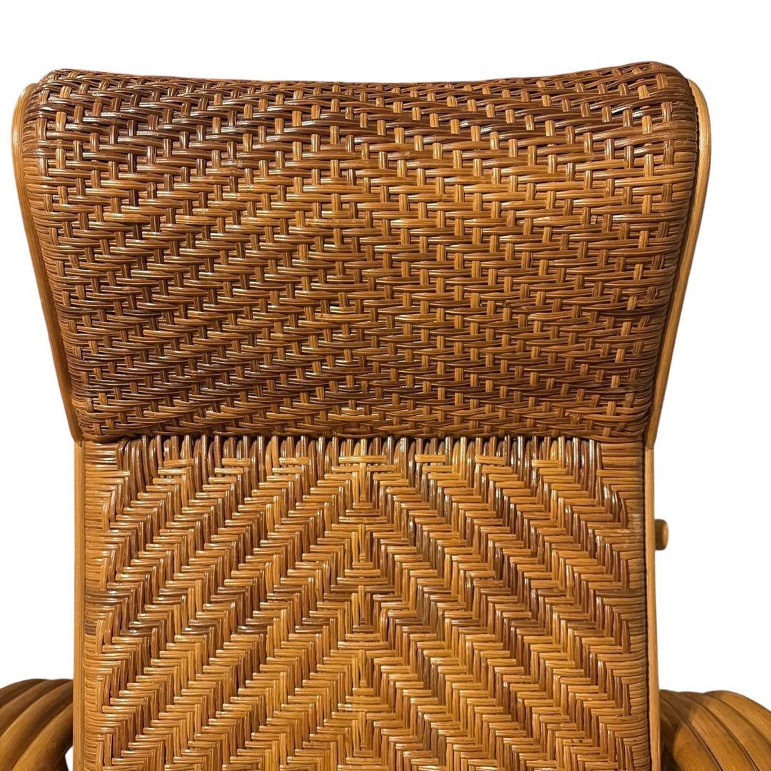 【KOIZUMI】籐ラタン リクライニングチェア コイズミ