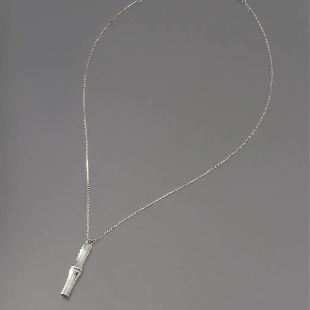 アクセサリー GUCCI Bamboo Charm Silver Necklace