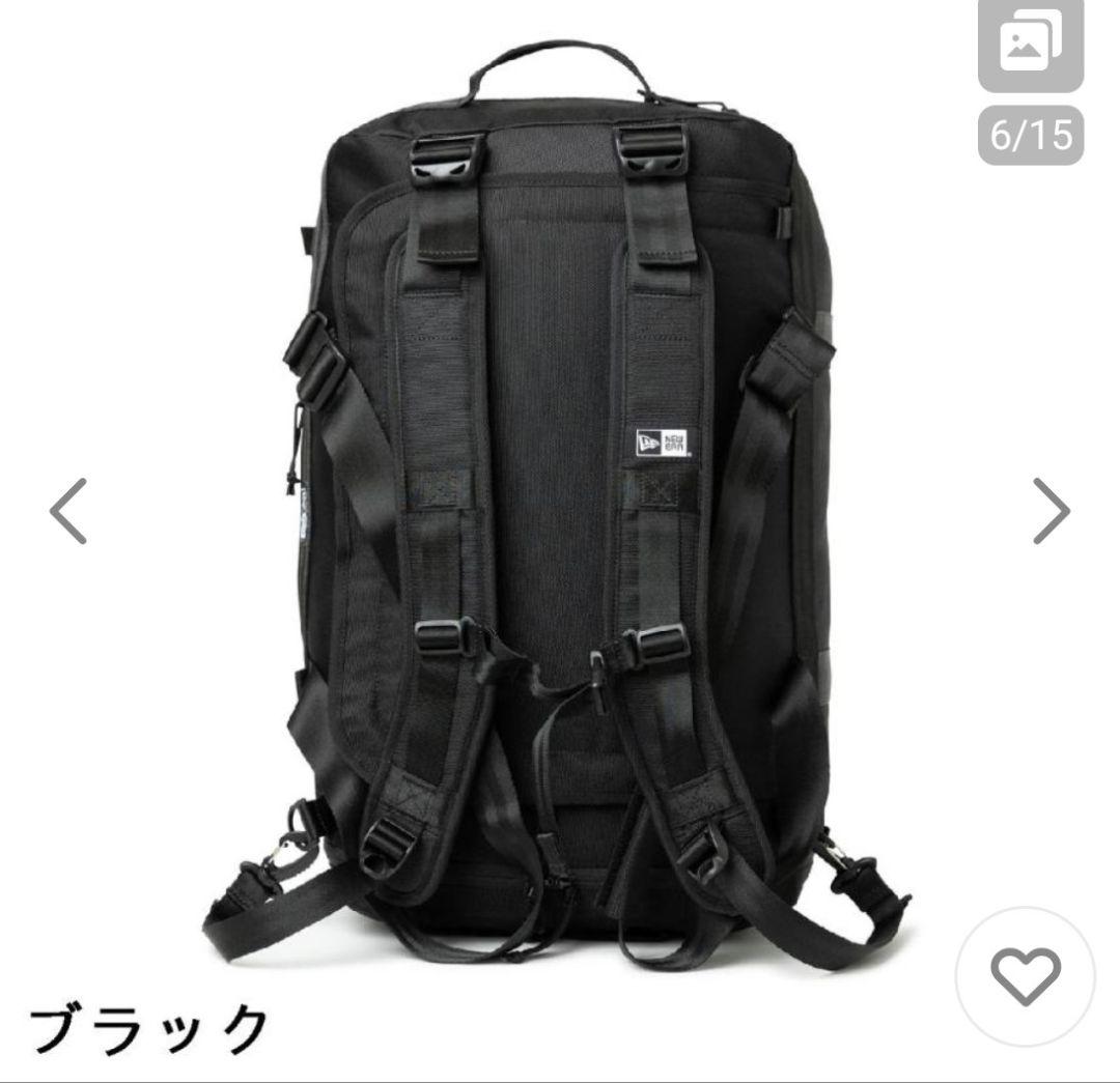 teru【超美品】ニューエラ ボストンバッグ 50L 2Way　ブラック