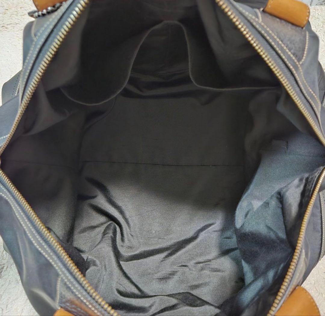 COACH コーチ　ブラック ボストンバッグ ナイロン レザー　美品