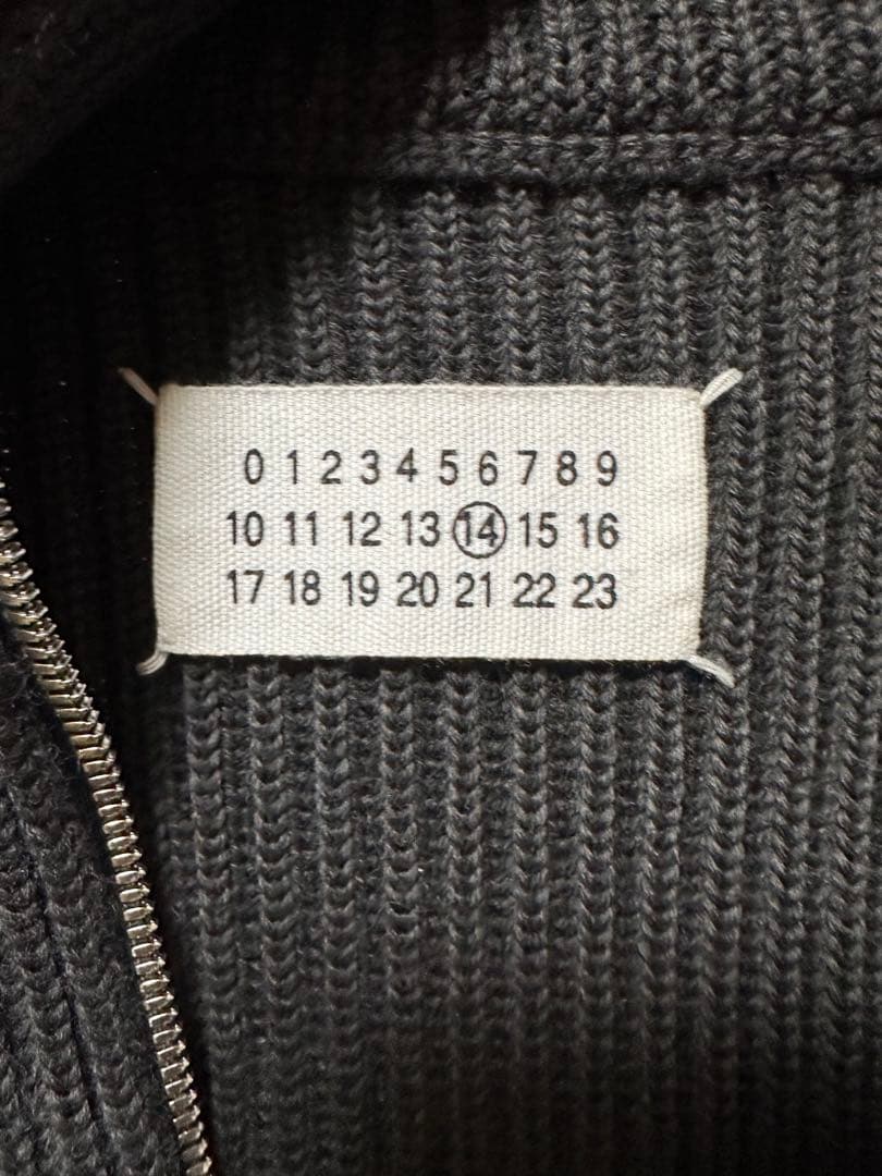 【美品】Margiela マルジェラ ドライバーズニット ベスト黒M ここのえ期
