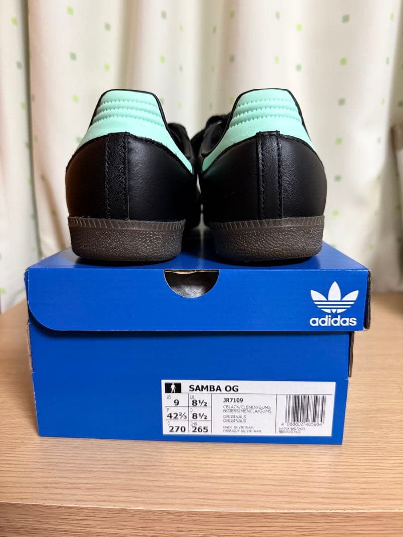 靴 SAMBA OG CLEAR MINT PACK 27