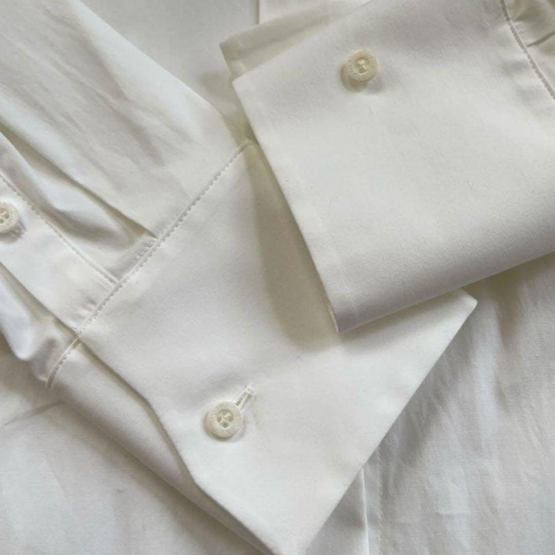 【美品】ENFOLD エンフォルド 変形白シャツ 38 早い者勝ちでお願いします