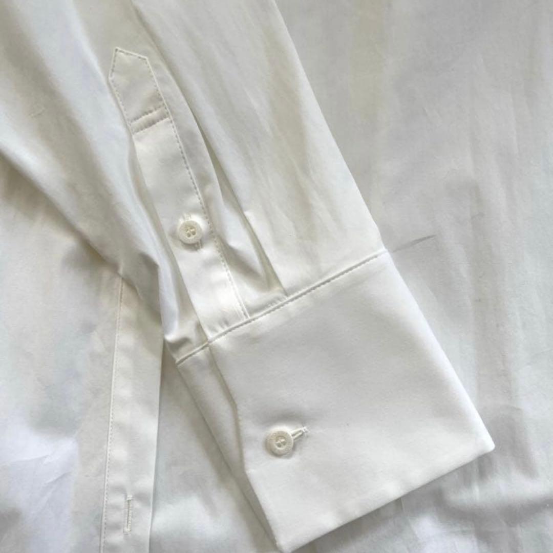 【美品】ENFOLD エンフォルド 変形白シャツ 38 早い者勝ちでお願いします