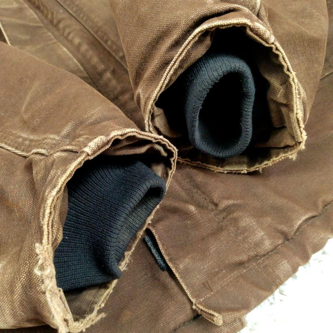 メンズ☆カーハート　トラディショナルジャケット　USA製　XL　レザーパッチ人気