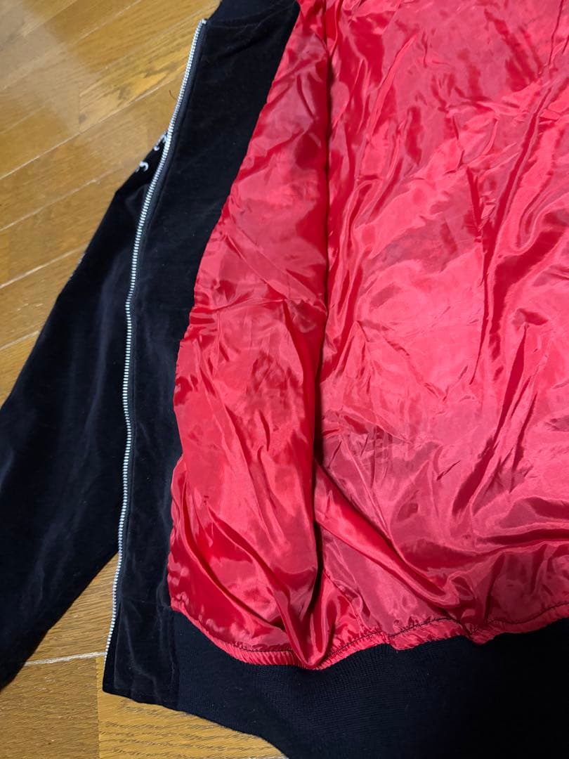 【美品】THIRD ROW 龍 日本 富士山 スカジャン ベロア 別珍