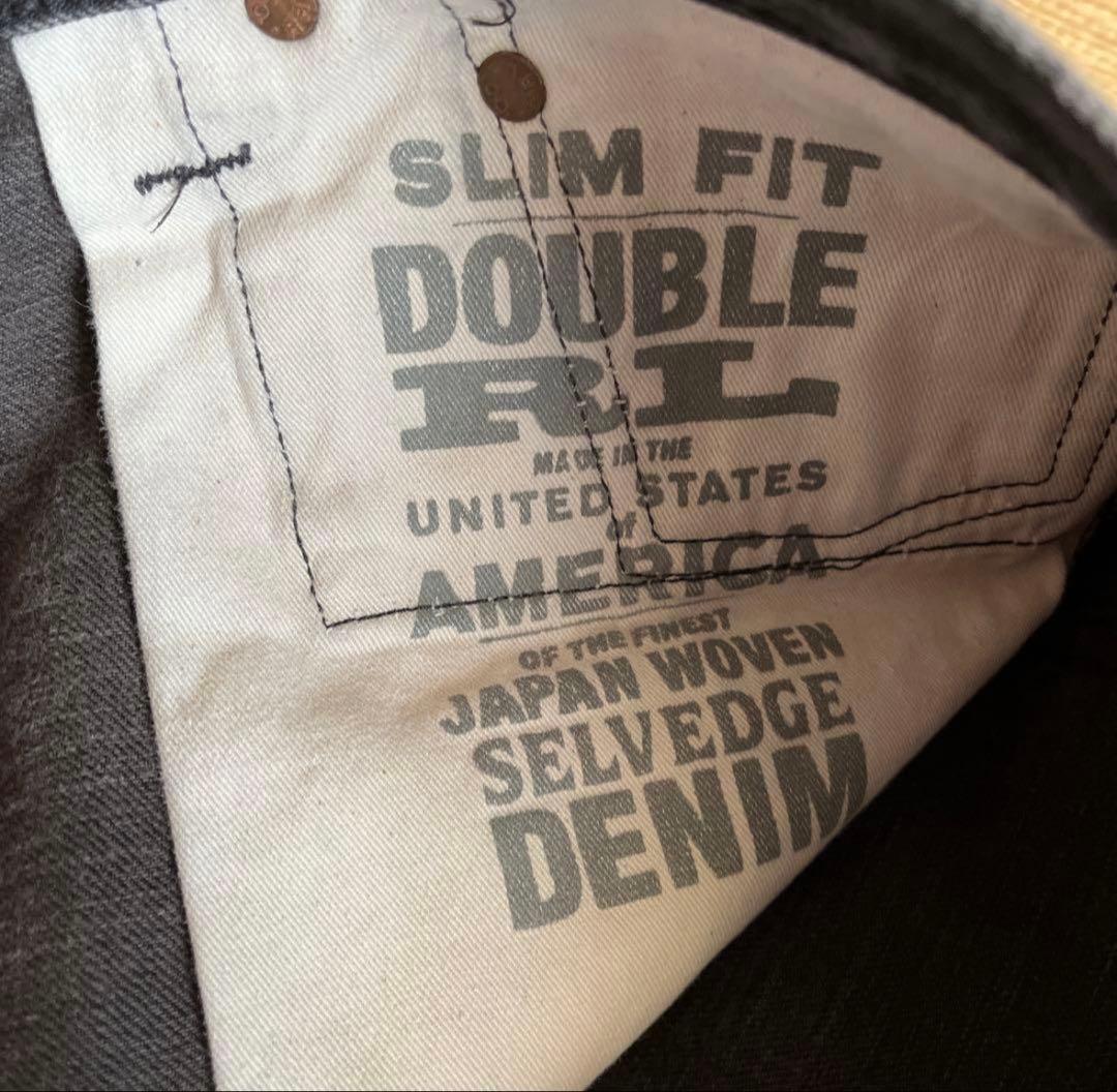 ダブルアールエル　スリムフィット　デニム　メンズ32インチ　ブラック