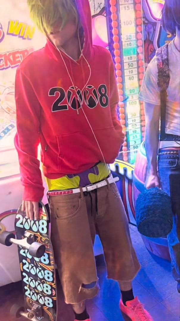 fuckthisindustry fti パーカー 赤 punkandyo