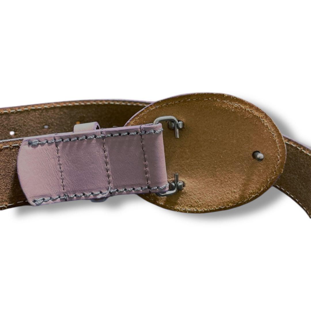 【美品】Vivienne Westwood 薄紫　薄ピンク　レザーベルト　刺繍