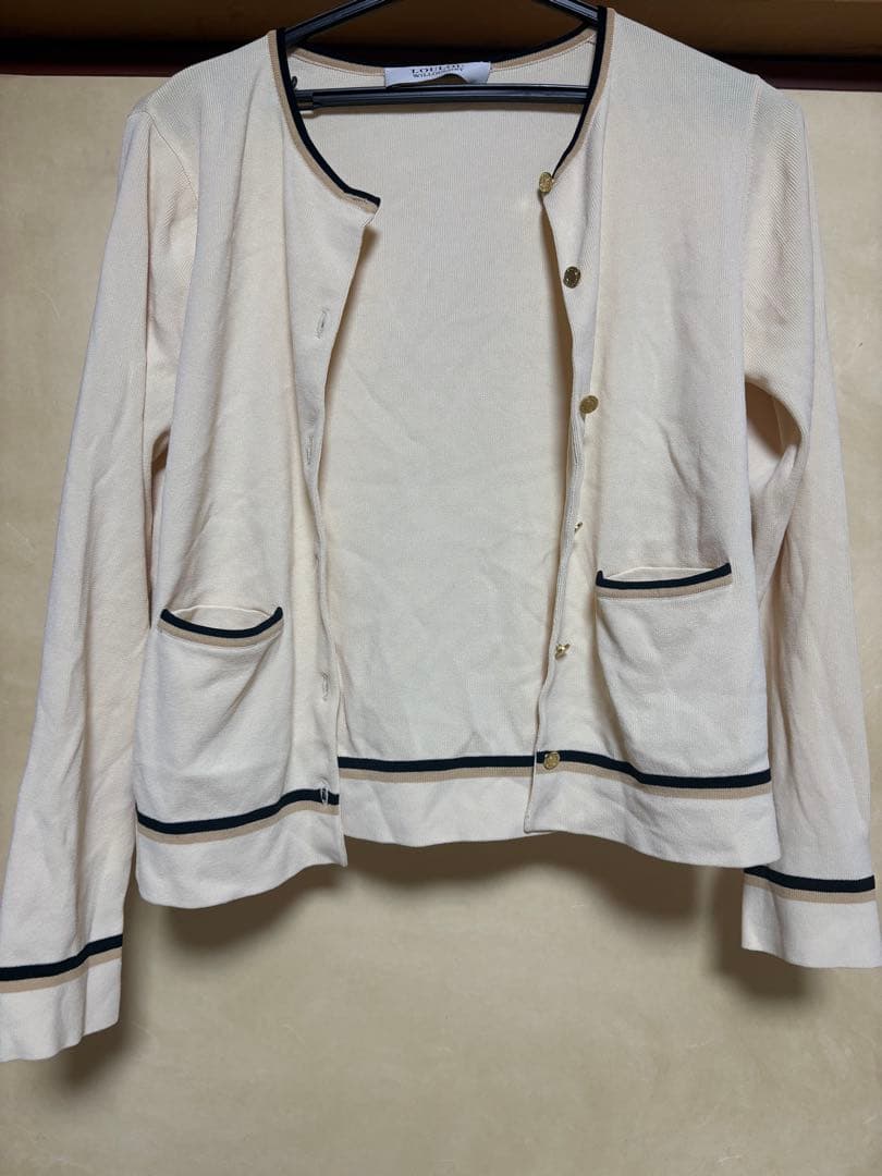 ルルウィルビー トリコカラーカーディガン&ボウプルオーバー　アルアバイル