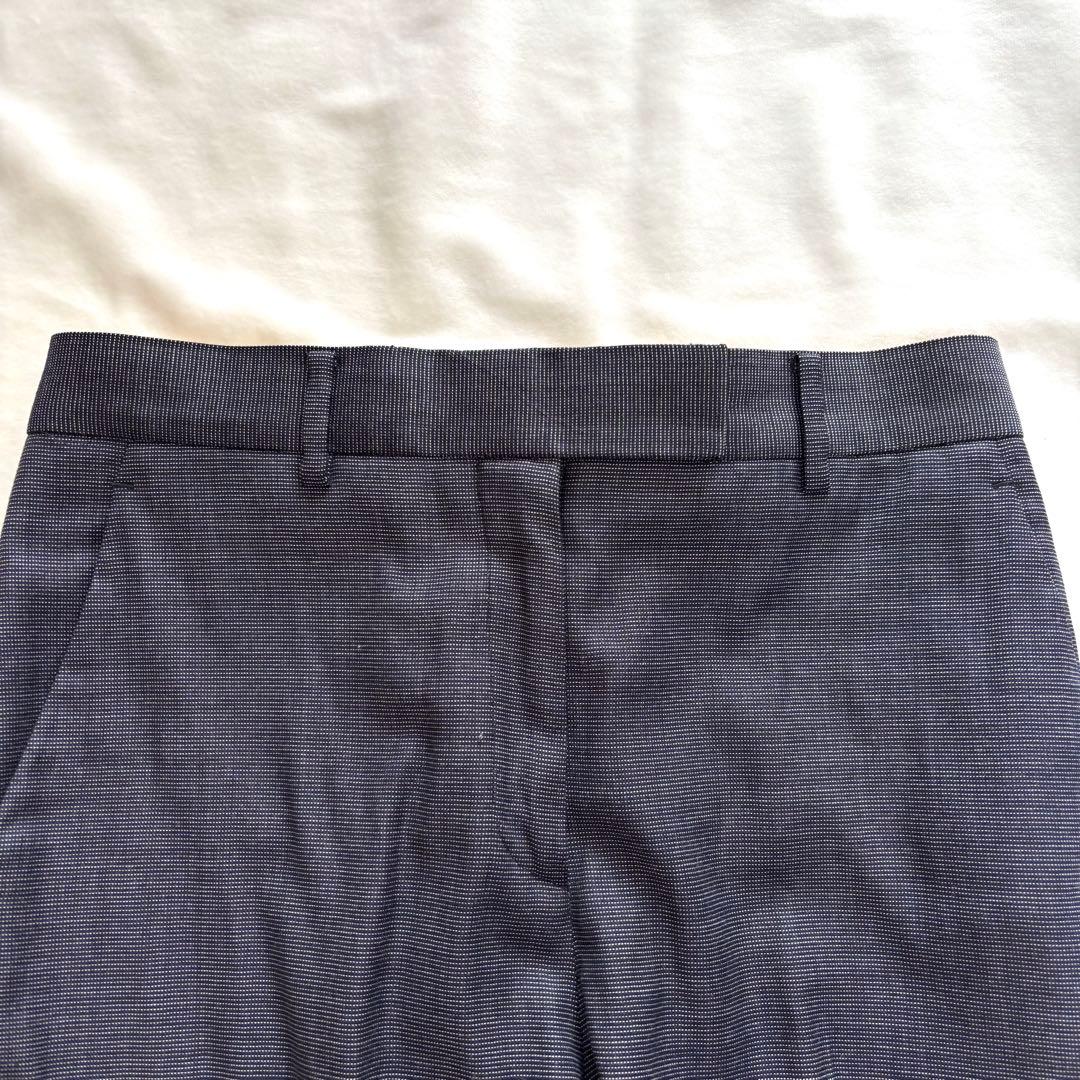 美品☆トゥモローランド ノーカラー　ジャケット パンツ スーツ イタリア生地