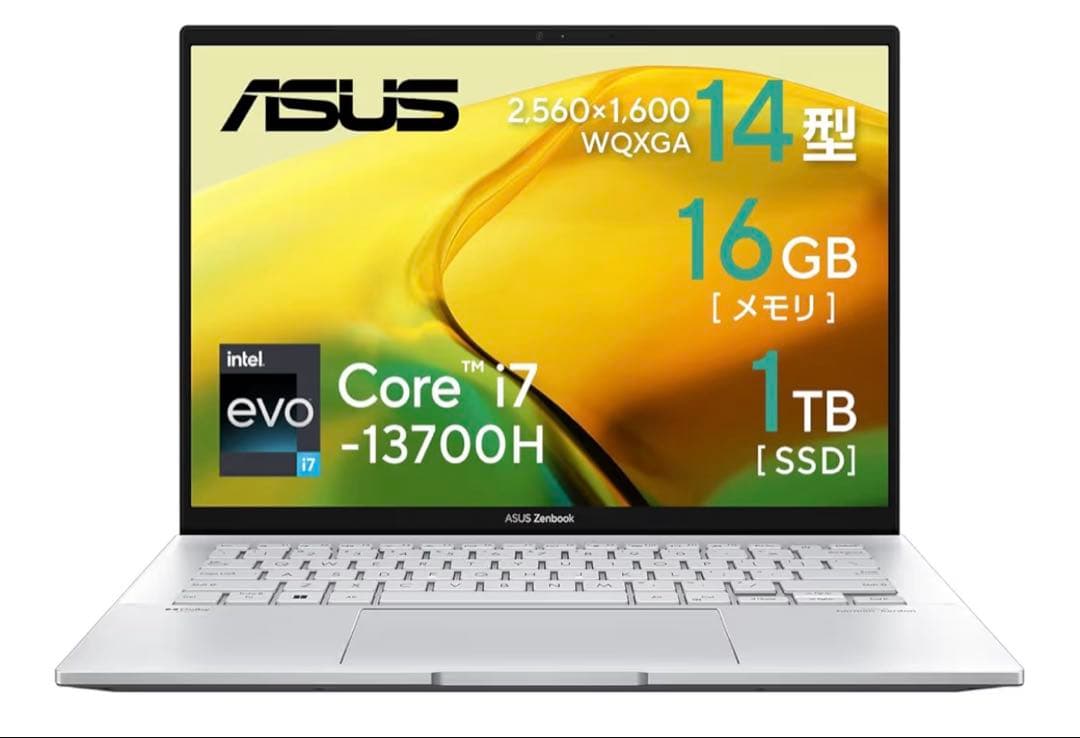 [第13世代 core i7] ASUS Zenbook 16G 1TB